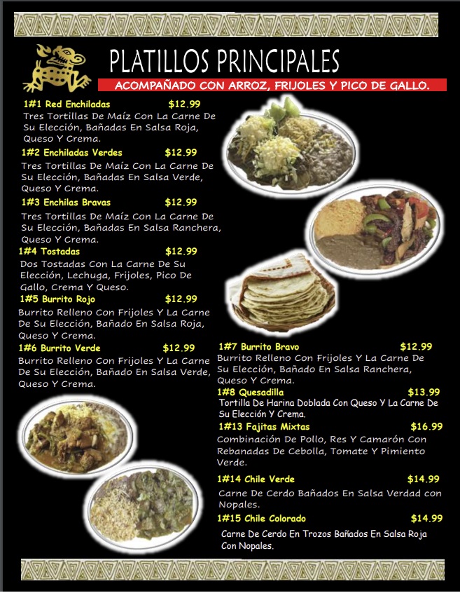 LA FIESTA MEXICAN STORE Menu - Image 1