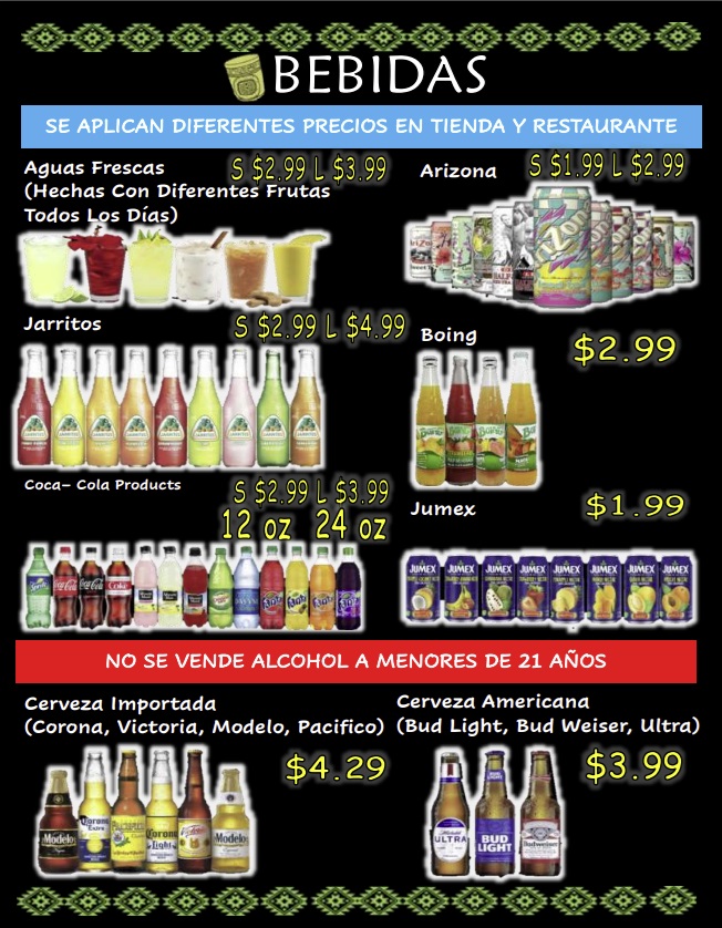 LA FIESTA MEXICAN STORE Menu - Image 3